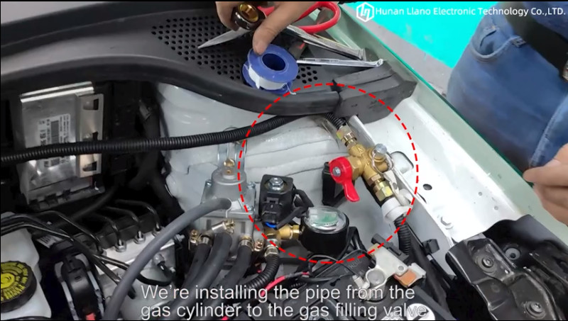 Latest company Cases about 4. Установите низкоуглеродистую стальную трубу газа от баллона к питательному клапану газа